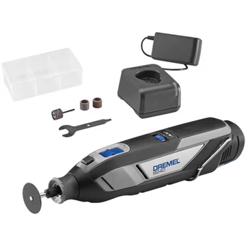 Dremel akkus többfunkciós szerszám 8240-5, 12 V fekete/szürke, Li-ion akkumulátor 2Ah, 5 részes tartozékok