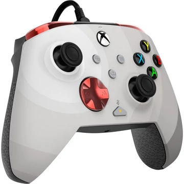 PDP Rematch Advanced Wired Controller - Radial White, gamepad szürke/piros, Xbox Series X|S, Xbox One, PC