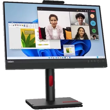 Lenovo ThinkCentre Tiny-In-One 24 Gen5 Touch, LED monitor 61 cm (24 hüvelyk), fekete, FHD, IPS, webkamera, érintőpanel