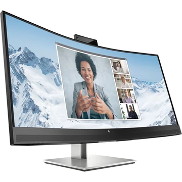 HP E34m G4, LED monitor 86 cm (34&quot;), fekete/ezüst, VA, WQHD, USB-C, webkamera