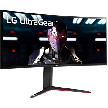 LG UltraGear 34GN850P-B, játékmonitor 86,7 cm (34&quot;), fekete/piros, UWQHD, IPS, HDMI, DisplayPort, G-Sync komp., FreeSync, USB, ívelt, 160 Hz-es panel