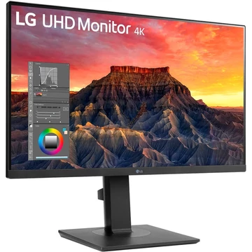 LG 27BQ65UB-B, LED monitor 68 cm (27&quot;), fekete, UltraHD/4K, IPS, KVM kapcsoló