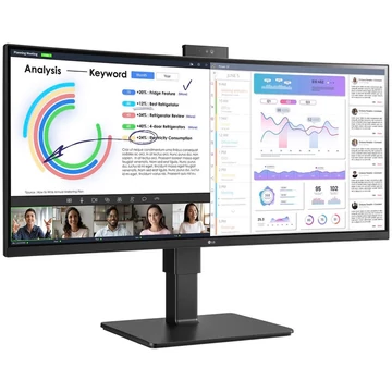 LG 34BQ77QC-B, LED monitor 87,72 cm (34&quot;), fekete, WQHD, IPS, HDMI, DisplayPort, USB-C