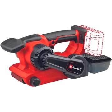 Einhell Professional akkus szalagcsiszoló TP-BS 18/457 Li BL - Solo, 18 V piros/fekete, akkumulátor és töltő nélkül