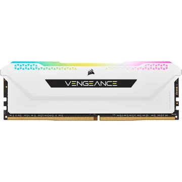 Corsair DIMM 32 GB DDR4-3200 (4x 8 GB) quad készlet, fehér RAM, CMH32GX4M4E3200C16W, Vengeance RGB PRO SL, INTEL XMP