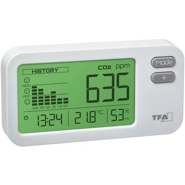 TFA Dostmann CO₂ monitor AIRCO2NTROL COACH 31.5009, CO2 mérőkészülék fehér