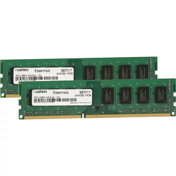 Mushkin DIMM 16 GB DDR3-1600 (2x 8 GB) kettős készlet, RAM 997031, Essentials