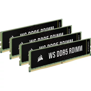 Corsair DIMM 64 GB DDR5-6000 ECC (4x 16 GB) quad készlet, RAM fekete, CMA64GX5M4B6000C40, WS, INTEL XMP