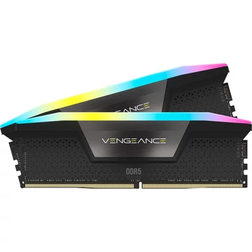 Corsair DIMM 32 GB DDR5-5200 (2x 16 GB) dual kit, fekete RAM, CMH32GX5M2B5200Z40K, Vengeance RGB, INTEL XMP, AMD EXPO