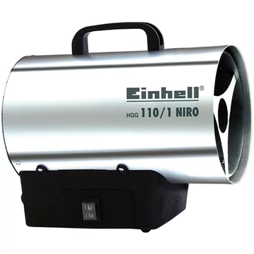 Einhell hőlégfúvó HGG 110/1 Niro (DE/AT) rozsdamentes acél/fekete, 10 kW