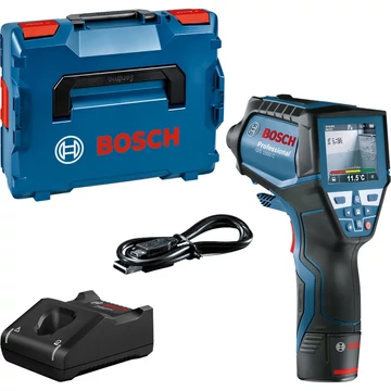 Bosch hőérzékelő GIS 1000 C Professional L-Boxx kék/fekete, Li-ion akkumulátor 1,5 Ah, L-BOXX-ban