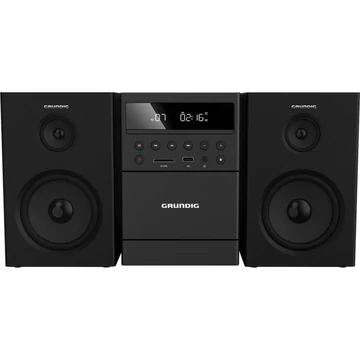 Grundig MS 300, kompakt rendszer fekete, CD, kazetta, Bluetooth