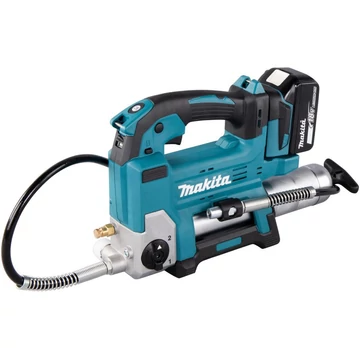 Makita akkus zsírpisztoly DGP180RT, 18 volt, beleértve az A hengert, patronos pisztoly kék/fekete, Li-ion akkumulátor 5,0 Ah