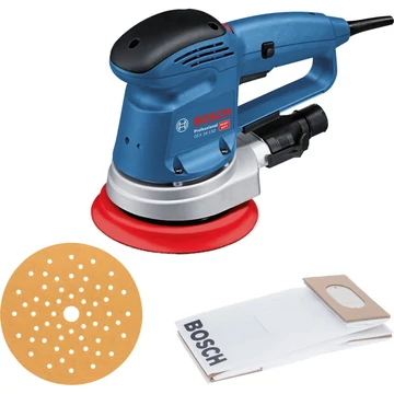 Bosch excentercsiszoló GEX 34-150 Professional kék/fekete, 340 watt