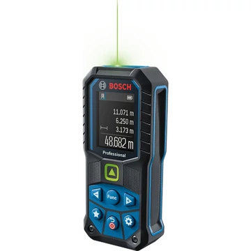 Bosch lézeres távolságmérő GLM 50-25 G Professional kék/fekete, hatótáv 50m, zöld lézervonal