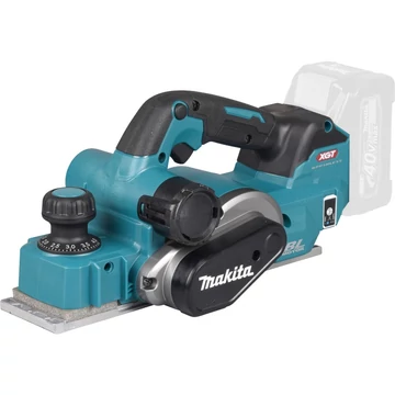 Makita akkus gyalu KP001GZ, 40 V, elektromos gyalu kék/fekete, akkumulátor és töltő nélkül