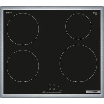 Bosch PIE645BB5E Series 4, önellátó főzőlap fekete/rozsdamentes acél