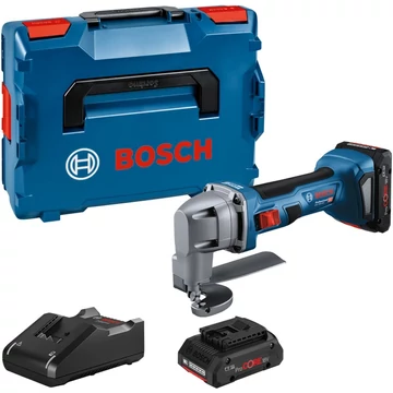 Bosch akkus fémvágók GSC 18V-16 E Professional, 18V kék/fekete, 2x akkumulátor ProCORE18V 4,0Ah, L-BOXX-ban