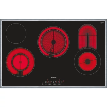 Siemens ET845FCP1D, iQ300, önellátó főzőlap fekete/rozsdamentes acél, 80cm