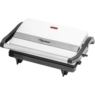 Bestron panini grill APM123W, kontakt grill fehér/fekete, 700 watt