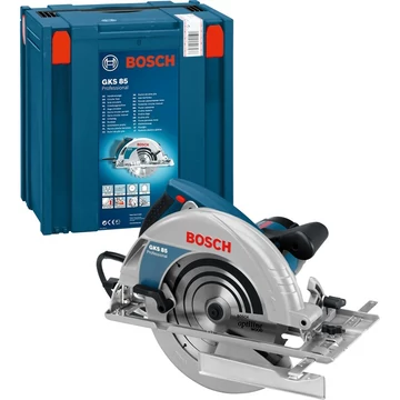 Bosch kézi körfűrész GKS 85 G Professional kék, L-BOXX, 2200 watt