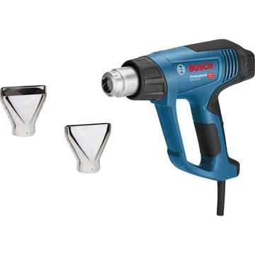 Bosch hőlégfúvó GHG 23-66 Professional + 2 részes tartozékok kék/fekete, 2300 watt, ház