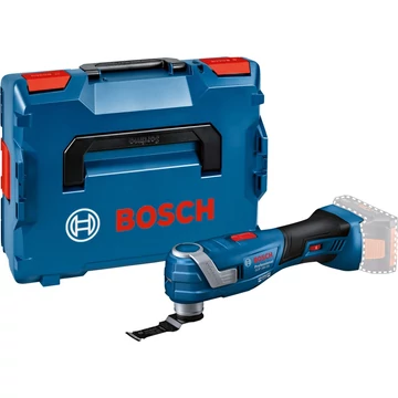 Bosch akkus multivágó GOP 18V-34 Solo Professional, 18 voltos, kék/fekete multifunkciós szerszám, akkumulátor és töltő nélkül, L-BOXX