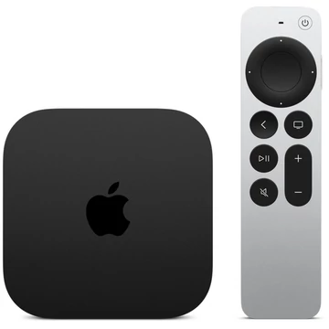 Apple TV 4K (3. generáció), streaming kliens fekete, 64 GB