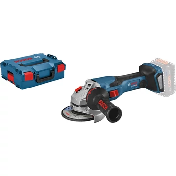 Bosch akkus sarokcsiszoló BITURBO GWS 18V-15 C Professional solo kék/fekete, akkumulátor és töltő nélkül, L-BOXX-ban