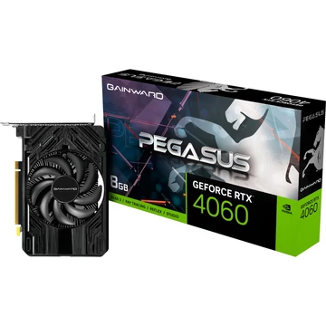 Gainward GeForce RTX 4060 Pegasus, grafikus kártya DLSS 3, 3x DisplayPort, 1x HDMI 2.1