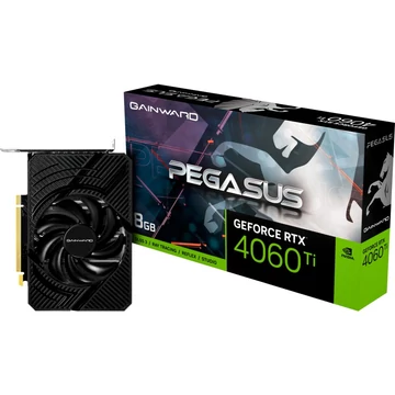 Gainward GeForce RTX 4060 Ti Pegasus 8 GB, grafikus kártya DLSS 3, 3x DisplayPort, 1x HDMI 2.1