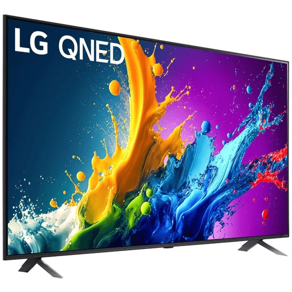 LG 43QNED80T6A, LED televízió 108 cm (43 hüvelyk), fekete, UltraHD/4K, QNED, WLAN, LAN, Bluetooth, HDR10, hármas tuner