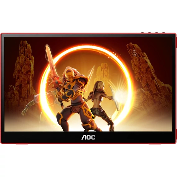 AOC GAMING 16G3, játékmonitor 40 cm (16 hüvelyk), fekete/piros, FullHD, IPS, AMD Free-Sync, hordozható monitor, 144 Hz-es panel