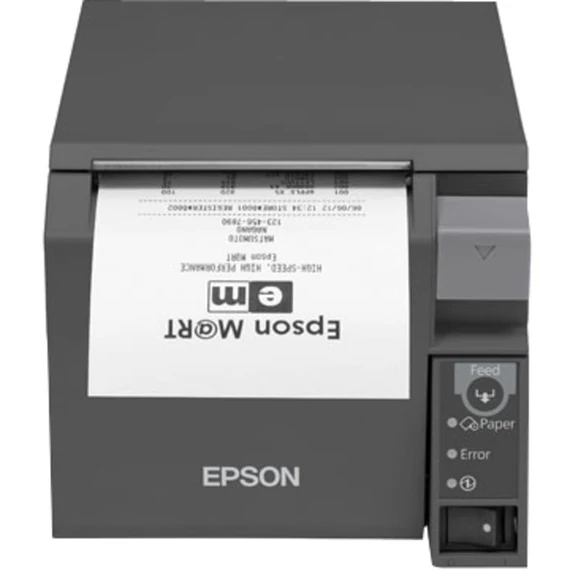 Epson TM-T70II, nyugtanyomtató sötétszürke, USB, RS232