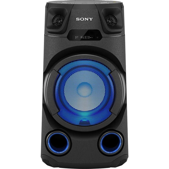 Sony Partybox MHC-V13D, kompakt rendszer fekete, Bluetooth, jack, USB, CD lejátszó, rádió