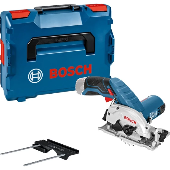 Bosch akkus körfűrész GKS 12V-Li, 12V kék/fekete, akkumulátor és töltő nélkül, L-BOXX-ban