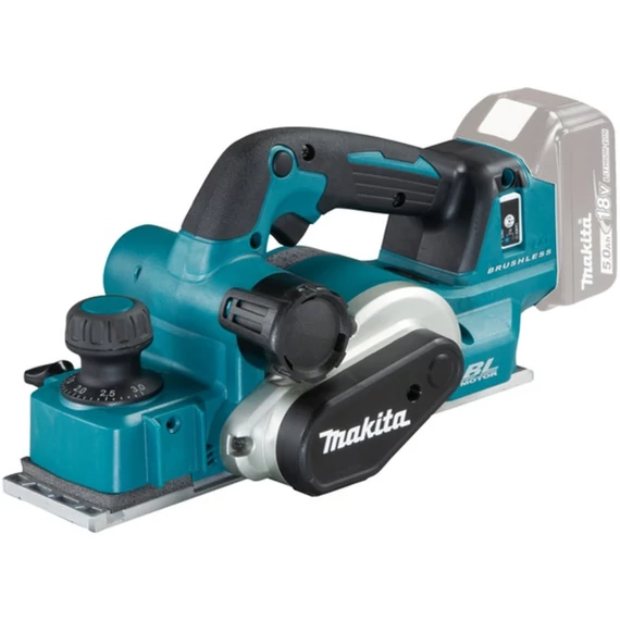 Makita akkus gyalu DKP181Z, 18 volt, elektromos gyalu kék/fekete, akkumulátor és töltő nélkül