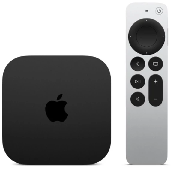 Apple TV 4K (3. generáció), streaming kliens fekete, 128 GB