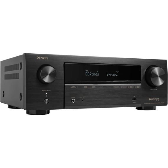 Denon AVR-X1800H, AV-vevő fekete, Dolby Atmos, DTS:X, 8K képes