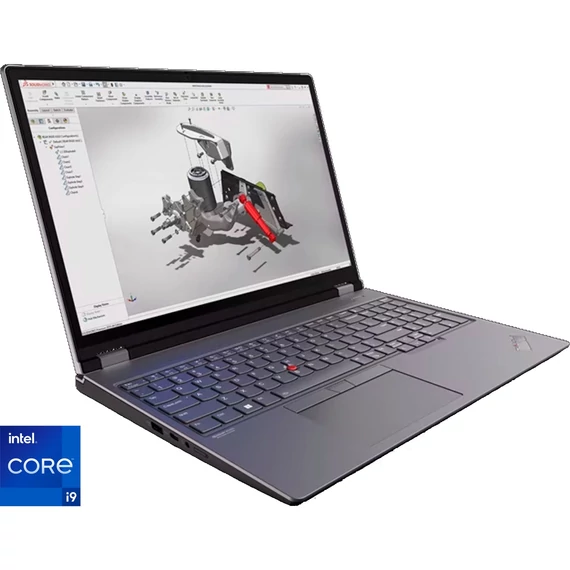 Lenovo ThinkPad P16 G2 (21FA0034GE) (szürke/fekete, Windows 11 Pro 64 bites, 40,6 cm-es (16 hüvelykes) és 60 Hz-es kijelző, 2 TB SSD)